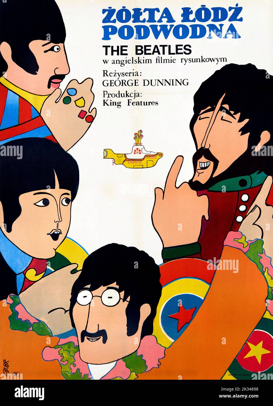 The Beatles | Yellow Submarine: All you need is Love Film Poster 1968 Stockfoto