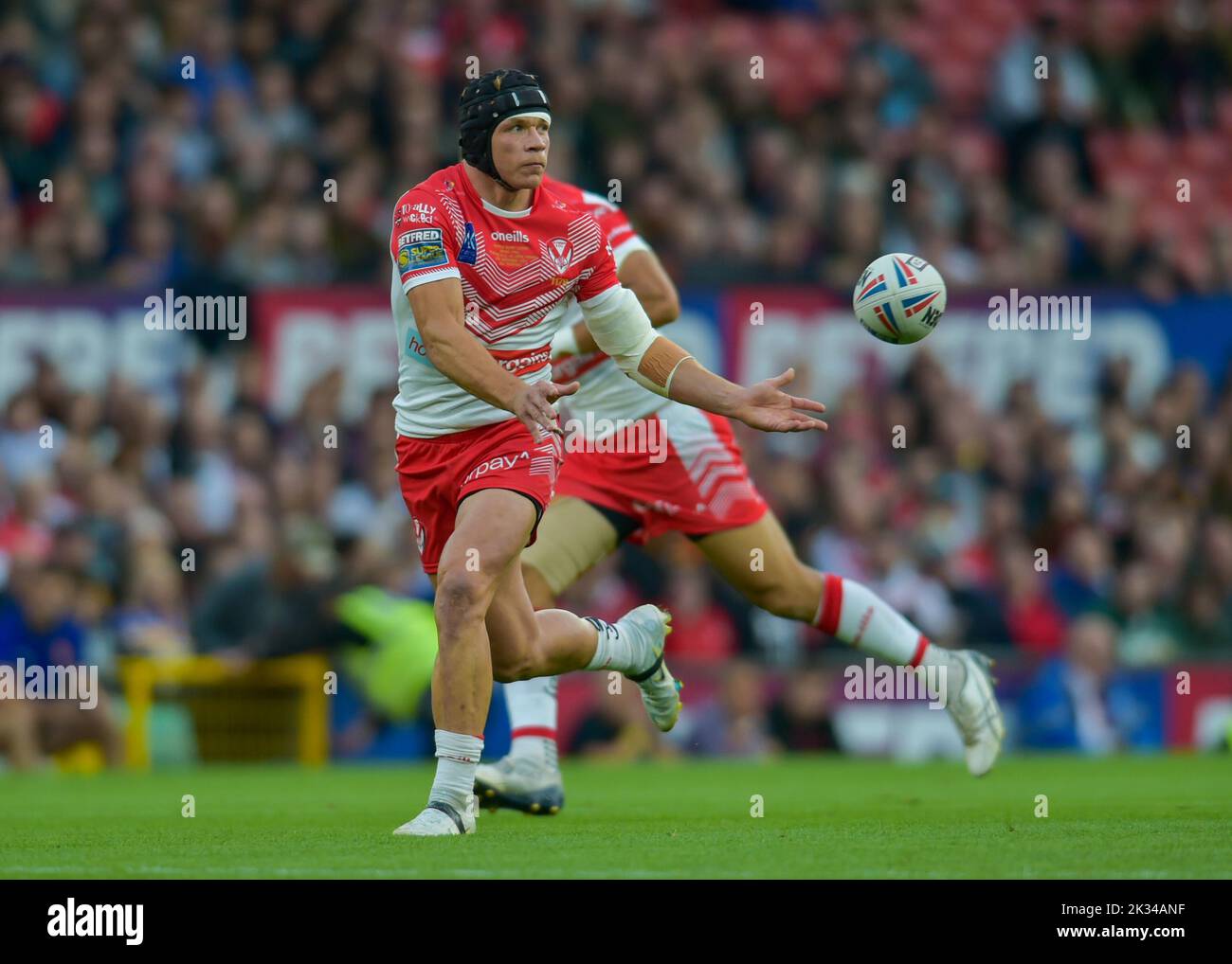 Jonny Lomax of St Helens 2022 Grand Final, St Helens gegen Leeds Rhinos Manchester, Old Trafford, UK 18:00 Kick Off 24.09.2022 Credit: Craig Cresswell/Alamy Live News Stockfoto