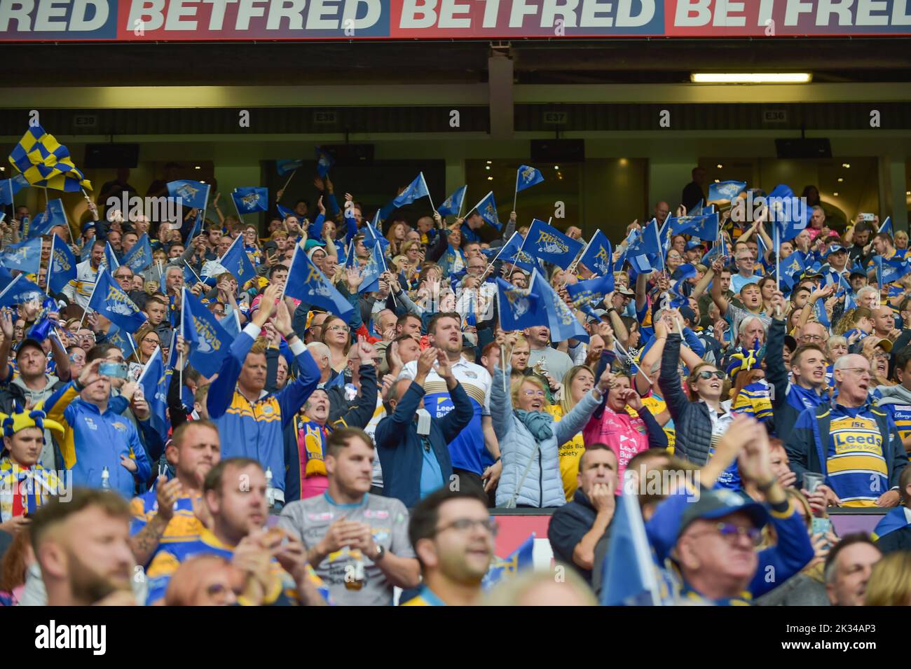 2022 Grand Final, St Helens / Leeds Rhinos Manchester, Old Trafford, Großbritannien 18:00 Kick Off 24.09.2022 Credit: Craig Cresswell/Alamy Live News Stockfoto
