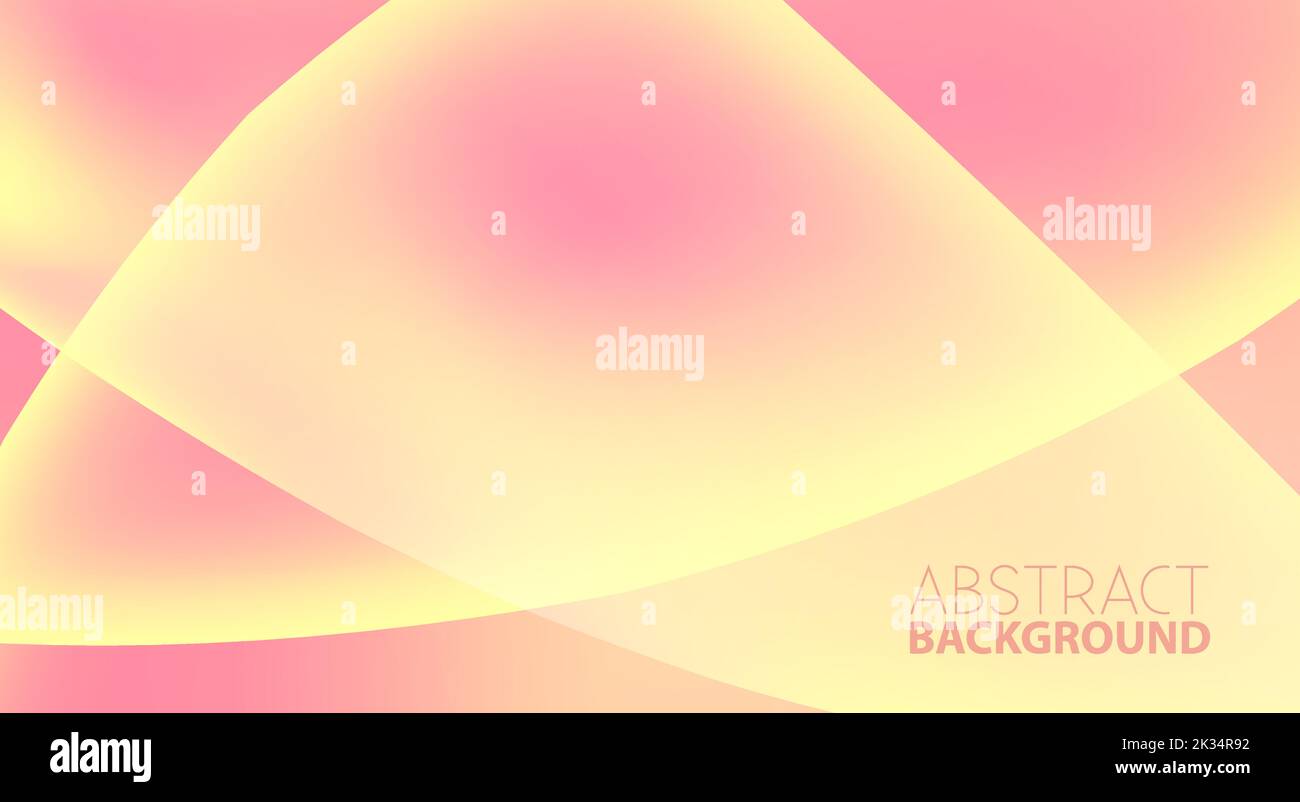 Abstrakter Hintergrund mit Farbverlauf von rosa bis gelb. Vektorgrafik Hintergrundbild Stock Vektor