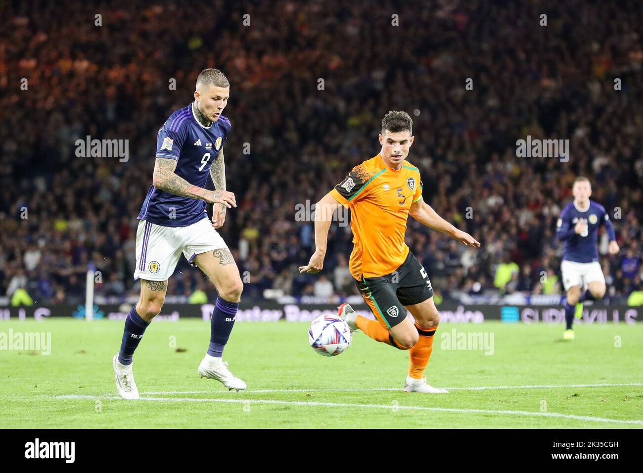 Glasgow, Großbritannien. 24. September 2022. Schottland spielte Republik Irland in der UEFA Nations League im Hampden Park, Glasgow, Schottland, Großbritannien. Kredit: Findlay/Alamy Live Nachrichten Stockfoto