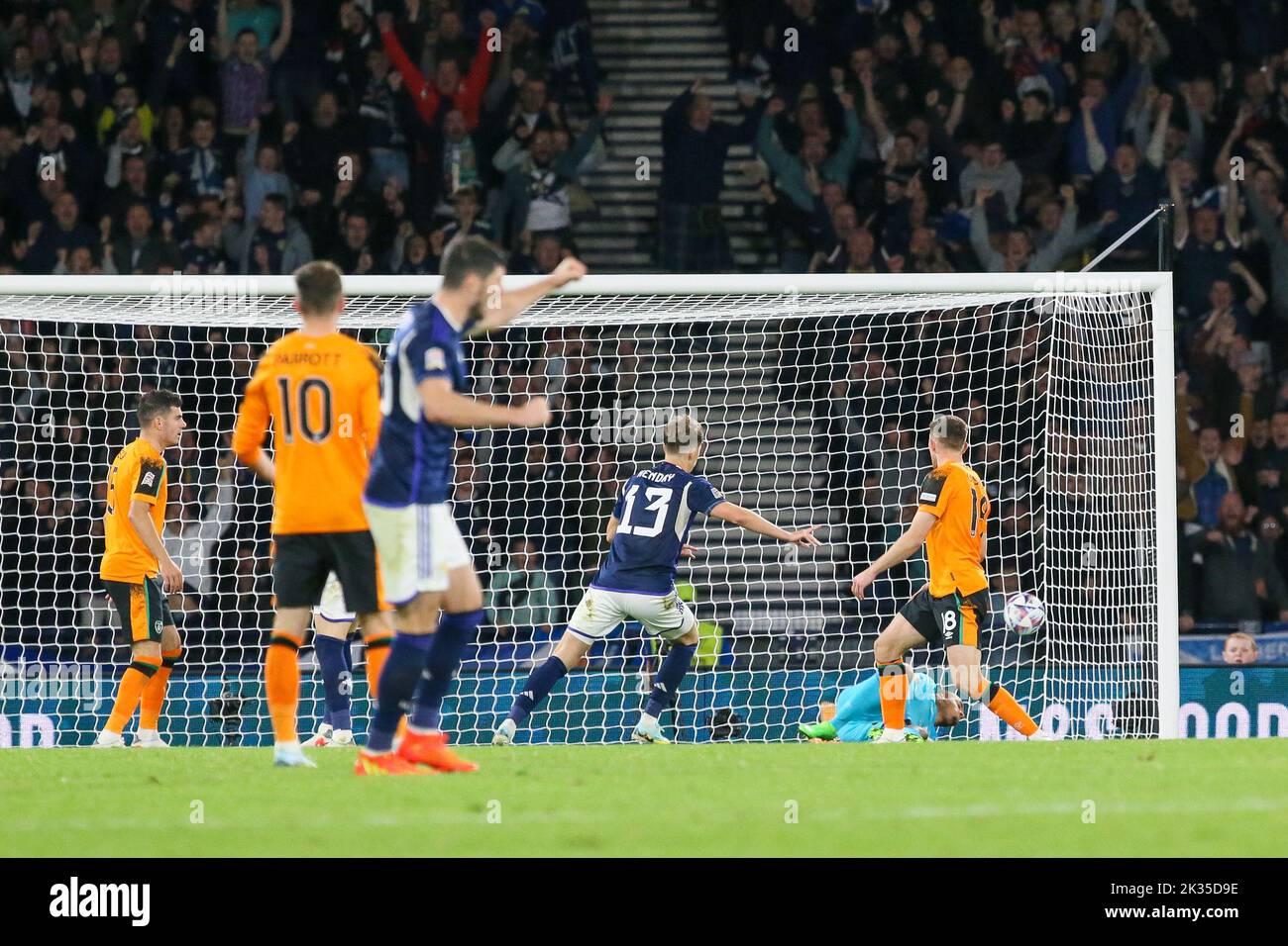 24. September 2022, Glasgow, Großbritannien. Schottland spielte Republik Irland in der UEFA Nations League im Hampden Park, Glasgow, Schottland, Großbritannien. Stockfoto