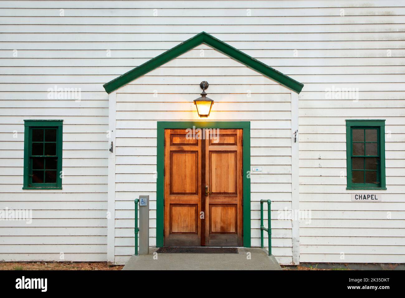 Chapel, Fort Worden State Park, Washington Stockfoto