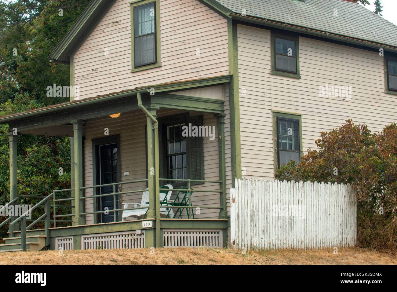 Steward's Cottage, Fort worden State Park, Washington Stockfoto