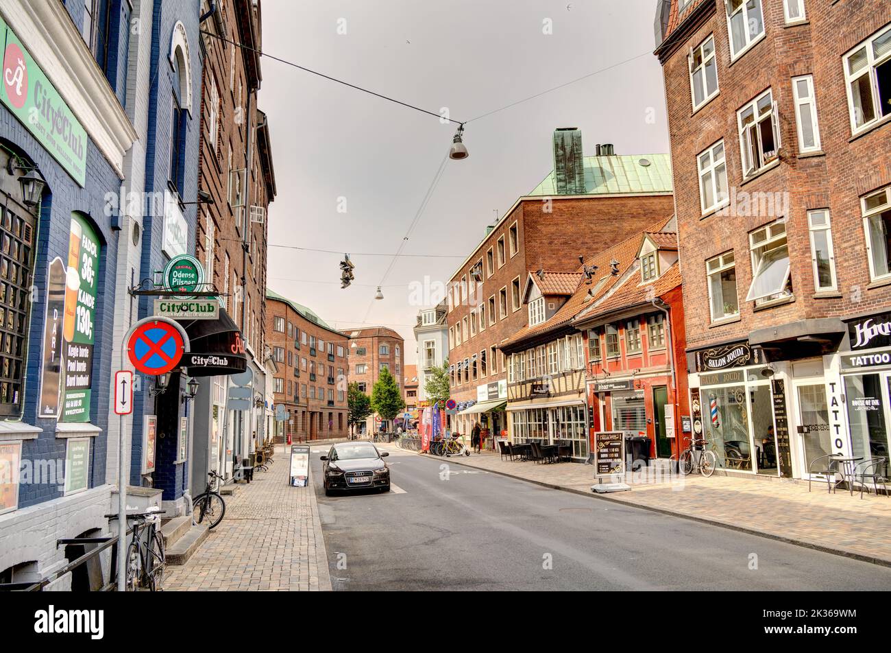Odense, Dänemark, HDR-Bild Stockfoto