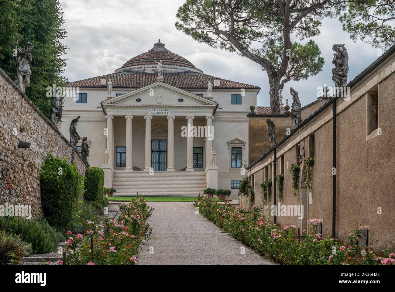 Villa la Rotonda, Vicenza, Venetien, Italien Stockfoto