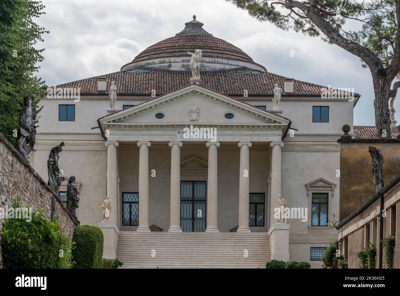 Villa la Rotonda, Vicenza, Venetien, Italien Stockfoto