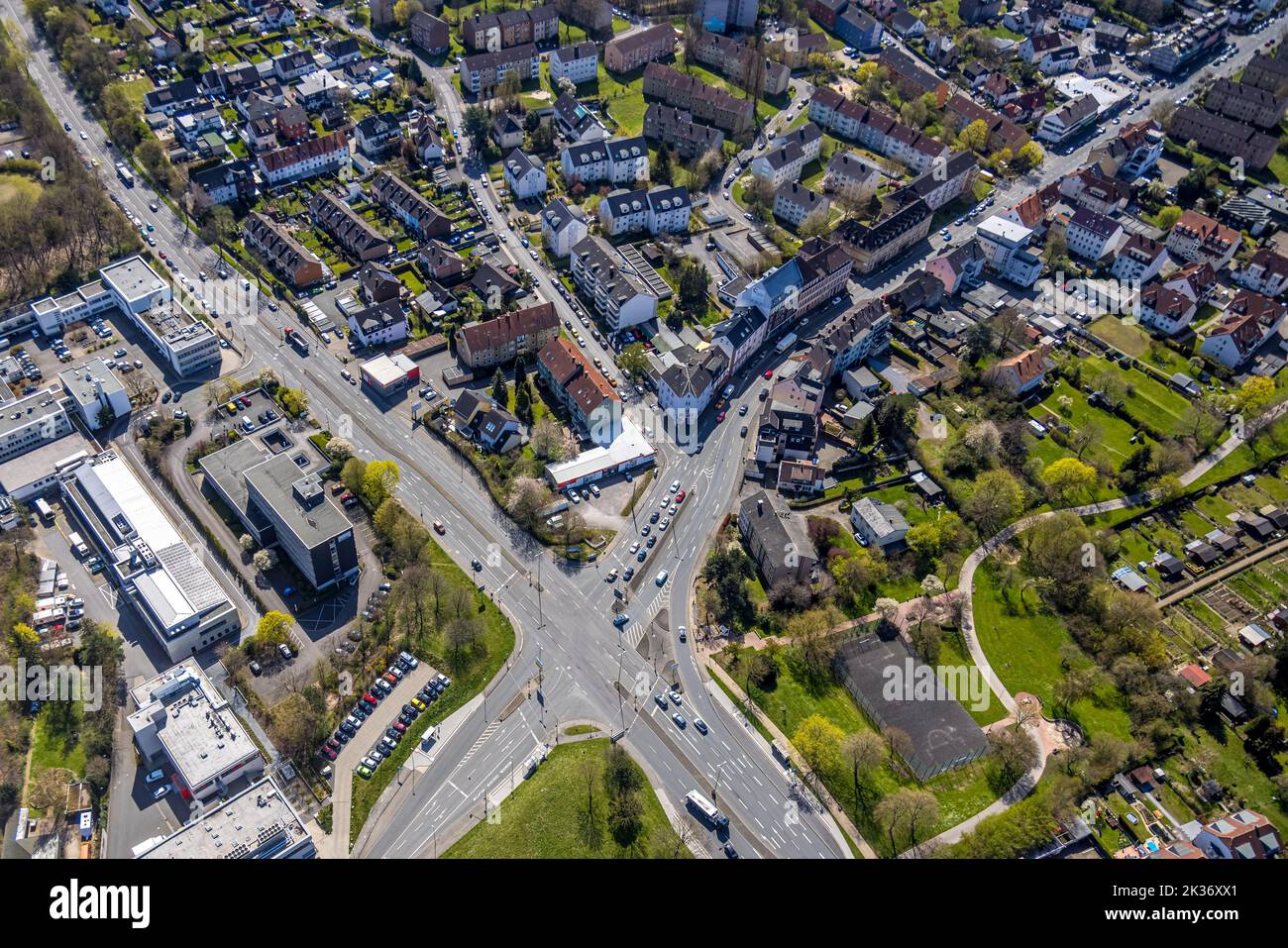 Luftaufnahme, TÜV Nord Group, Boele, Hagen, Ruhrgebiet, Nordrhein-Westfalen, Deutschland, DE, Europa, Luftfotografie, Übersicht, Vogelperspektive, Vogel Stockfoto