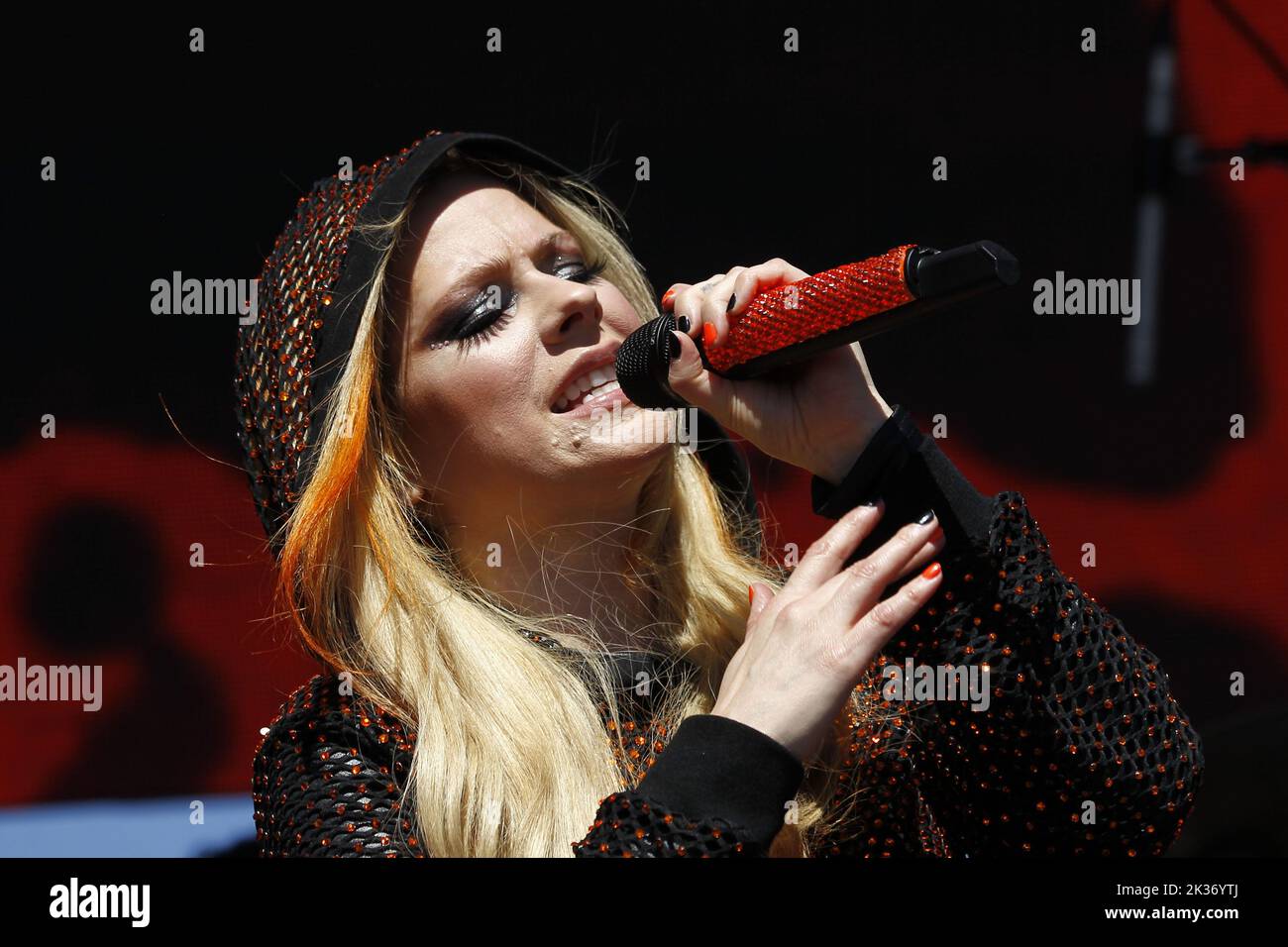 Las Vegas, Usa. 24. September 2022. Sänger Avril Lavigne spielt auf der Bühne während des iHeartRadio Music Festival Daytime Concerts um Area15 Uhr in Las Vegas, Nevada am Samstag, 24. September 2022. Foto von James Atoa/UPI Credit: UPI/Alamy Live News Stockfoto
