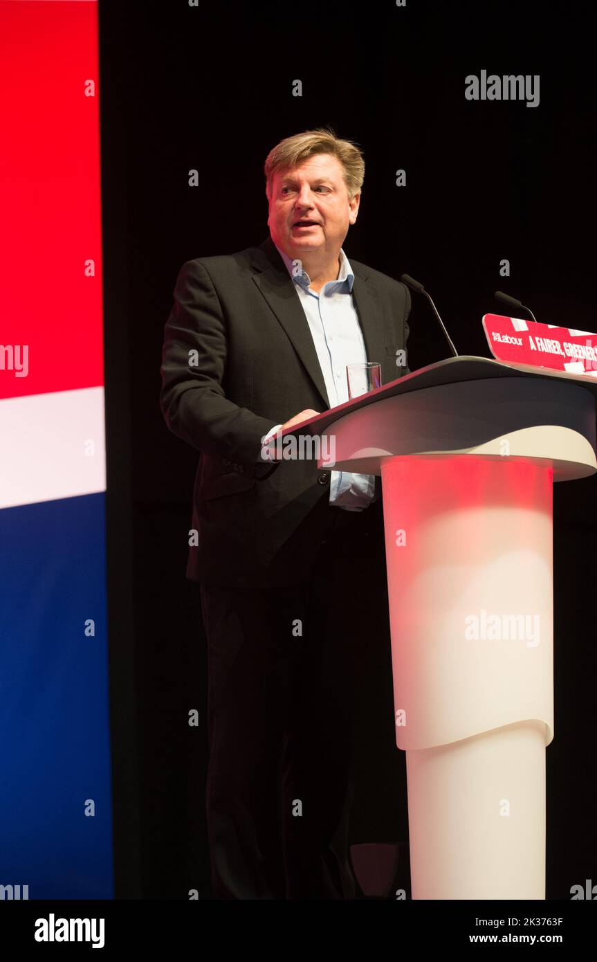 Liverpool, Großbritannien. 25.. September 2022. David Evans Generalsekretär, die Parteikonferenzen der Labour Party werden heute mit einer Hommage an die Königin der HM eröffnet, gefolgt von Reden, der MS Bank Arena Liverpool. (Terry Scott/SPP) Quelle: SPP Sport Press Foto. /Alamy Live News Stockfoto