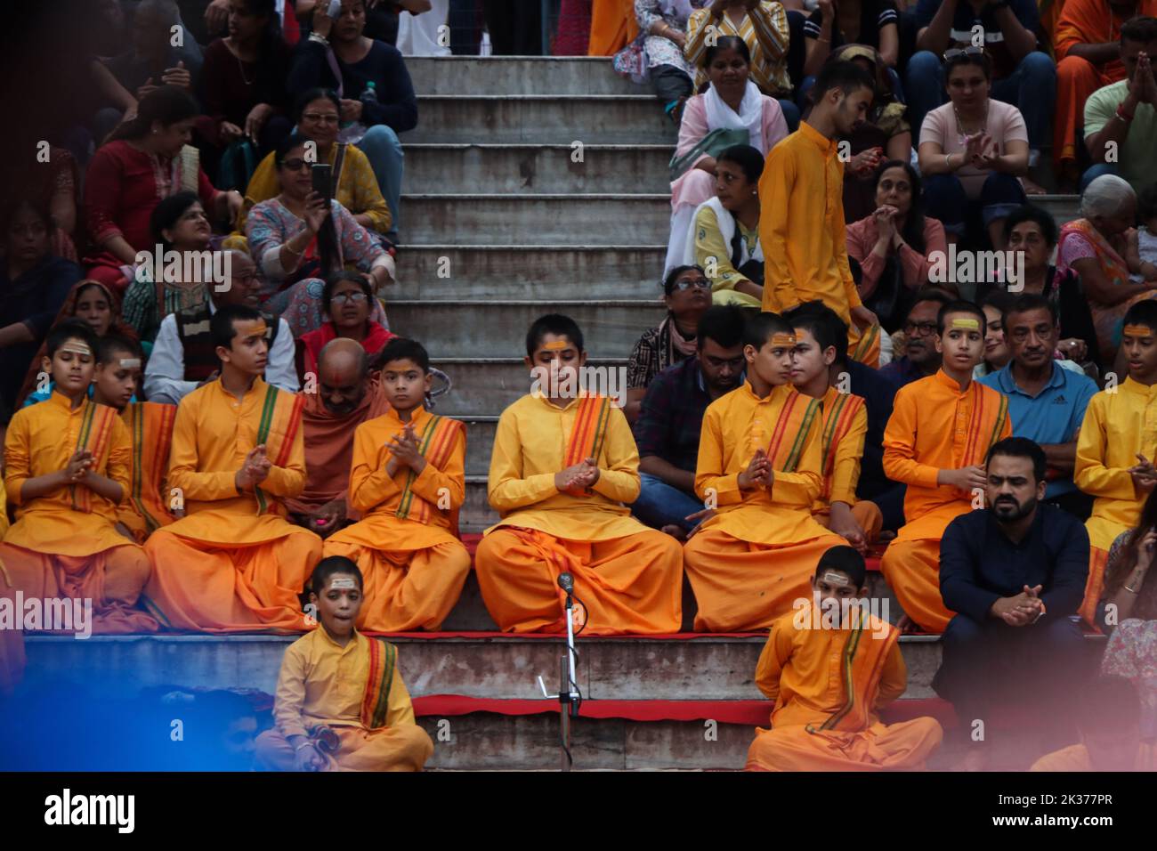 Rishikesh, Uttarakhand, Indien. 23. September 2022. Junge Rishikumare