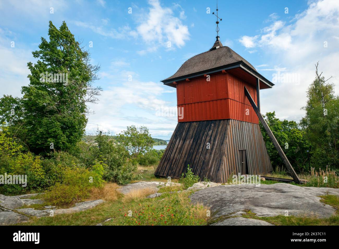 Sigtuna, Schweden 09.02.2022 Blick auf Sigtuna Klockstapel, oder