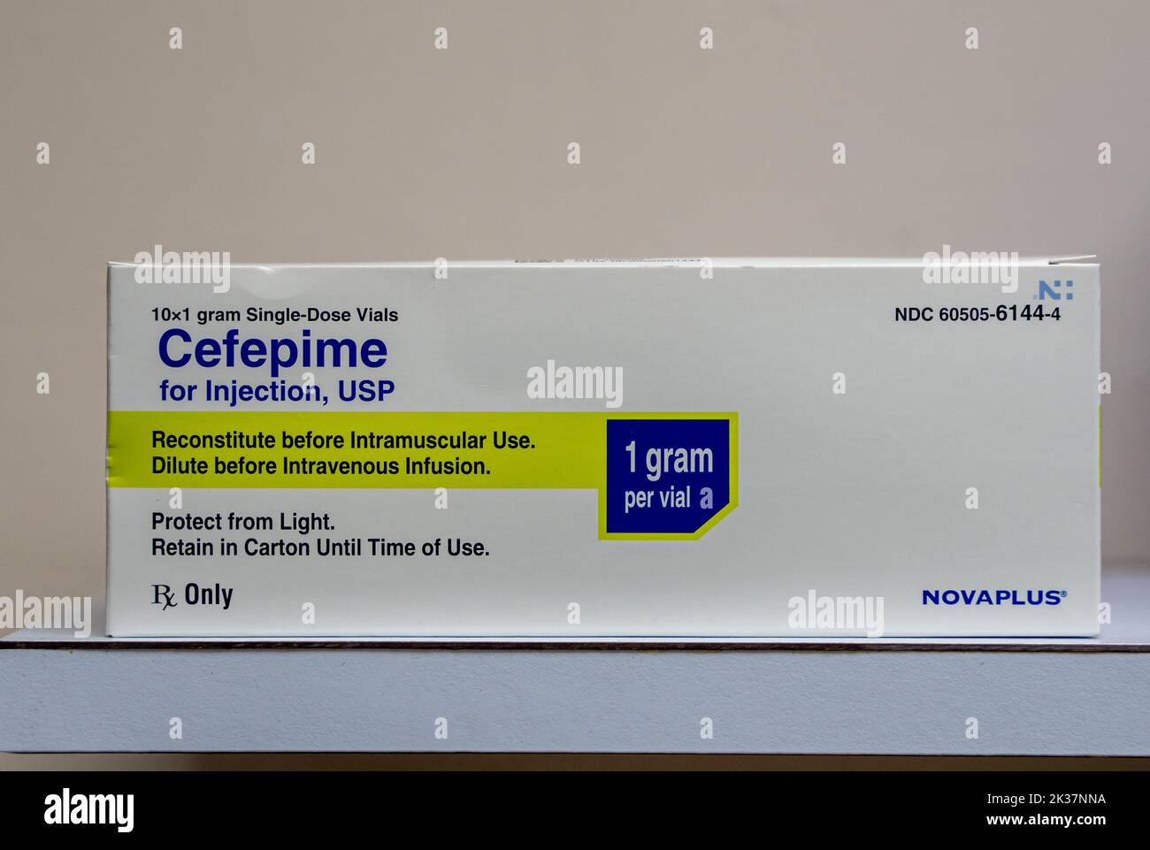 Cefepime Allgemeine Marken: Maxipime Antibiotika Es kann bakterielle Infektionen behandeln. Stockfoto