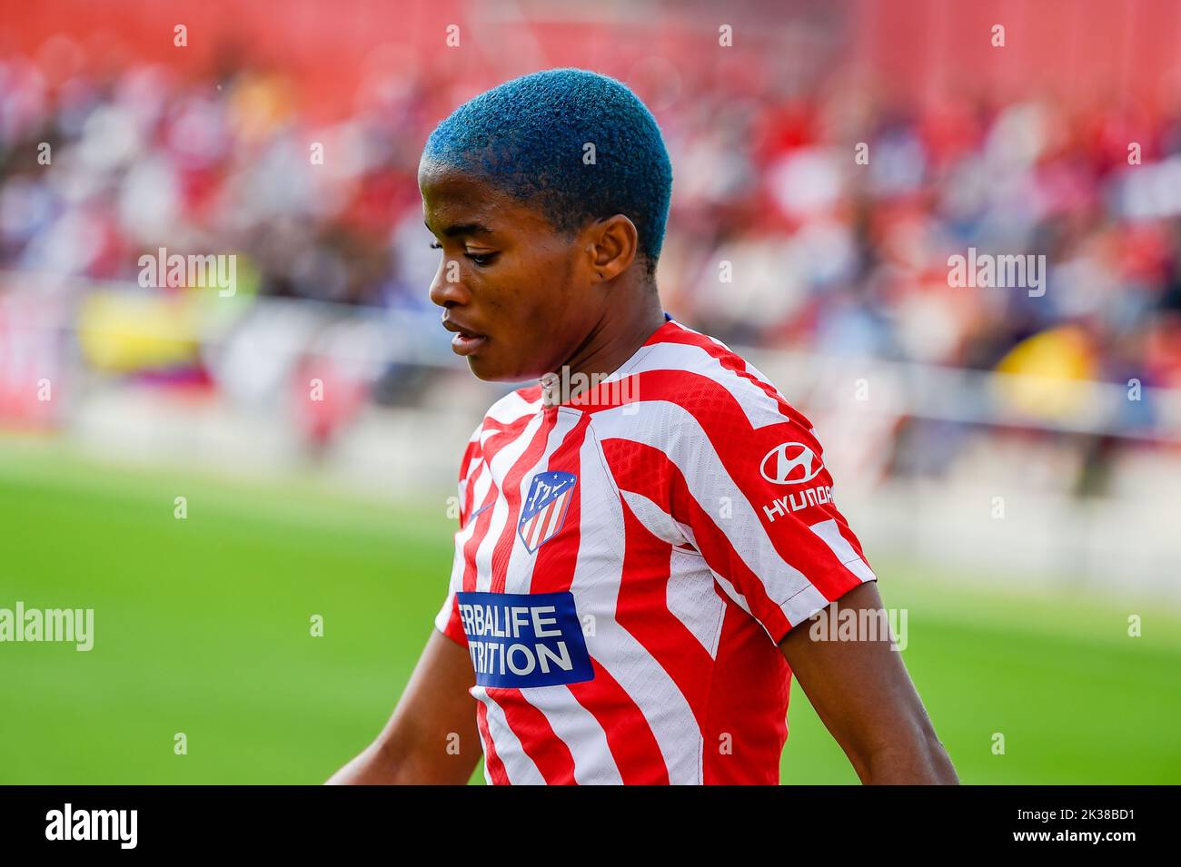 Madrid, Madrid, Spanien. 25. September 2022. RASHEEDAT AJIBADE (16) während des Fußballspiels zwischen Atletico Madrid und Alaves in AlcalÃ¡ de Henares (Madrid, Spanien) im Wanda AlcalÃ¡ Stadion am Sonntag, den 25. September 2022, gültig für die Spielwoche 3 der spanischen Fußballliga der ersten Liga der Frauen (Foto: © Alberto Gardin/ZUMA Press Wire) Stockfoto