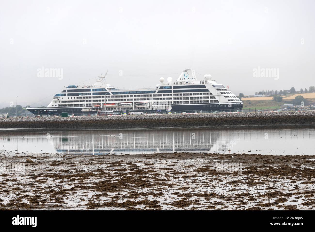 Luxuriöse Azamara Quest valletta Kreuzfahrt, Invergordon, Easter Ross, in Ross und Cromarty, Highland, Schottland, Großbritannien Stockfoto