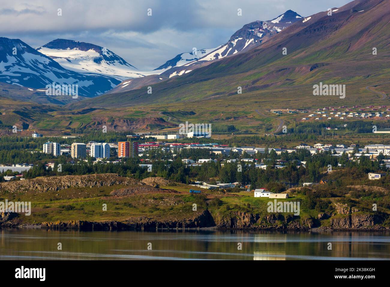 Eyjaffjordur, Akureyri, Island, Europa Stockfoto