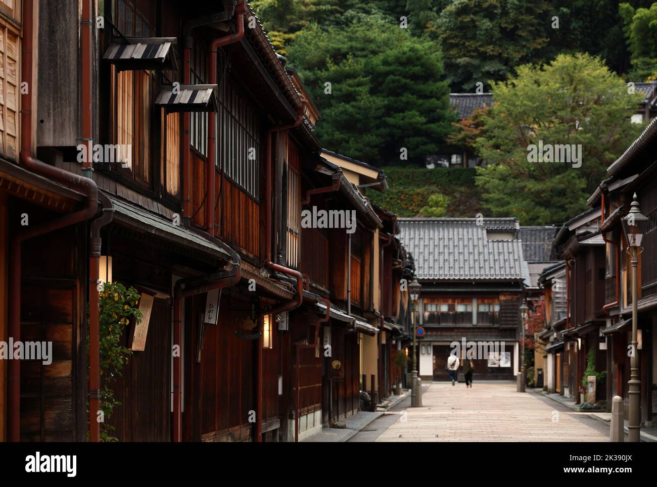 Landschaft der alten Hauptstadt Japans, „Kanazawa Higashi Chaya District“ Stockfoto