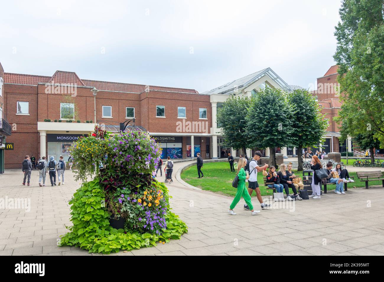 Howardsgate, Welwyn Garden City Centre, Hertfordshire, England, Großbritannien Stockfoto