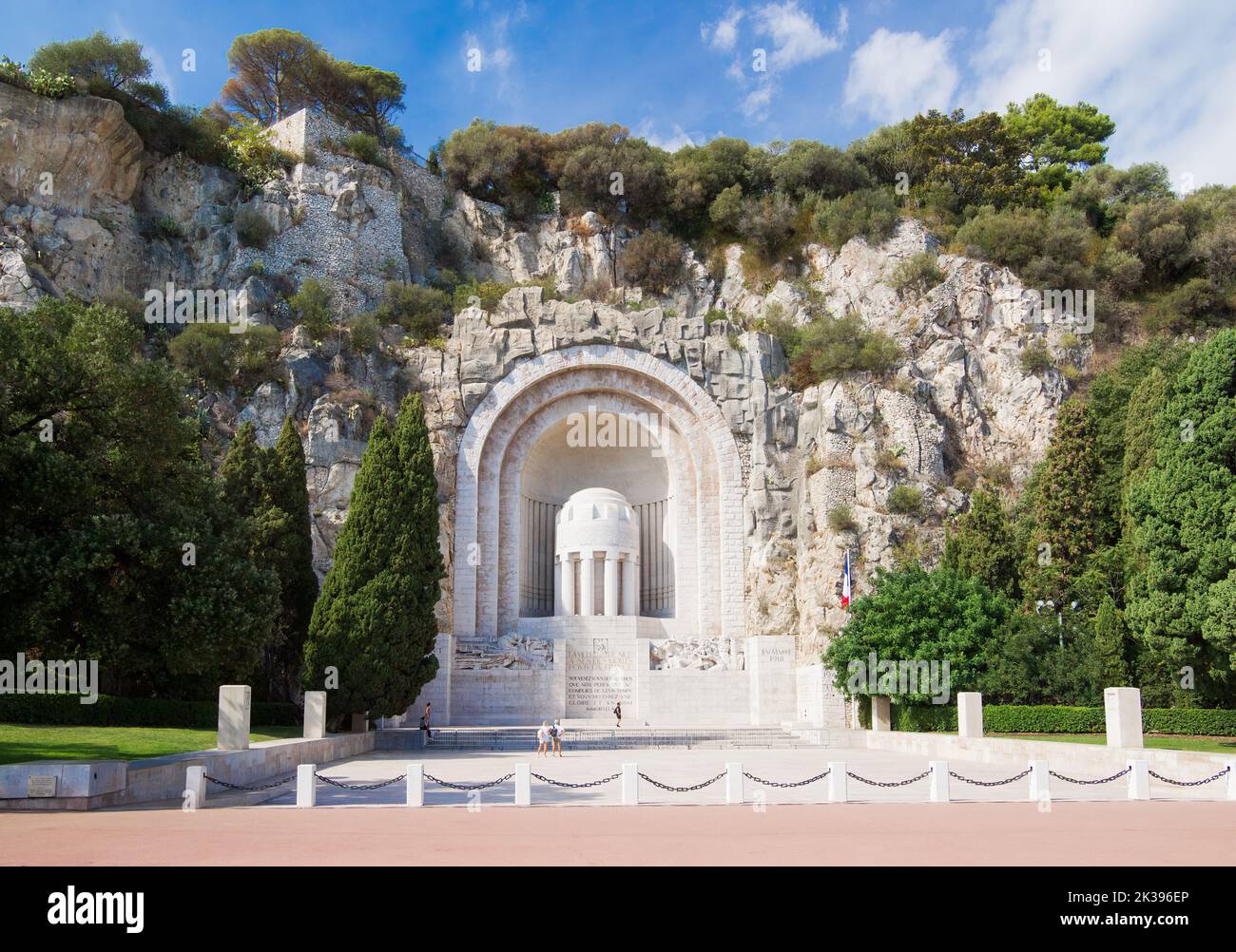 Kriegsdenkmal (Rauba-Capeù) in der Stadt Nizza Stockfoto