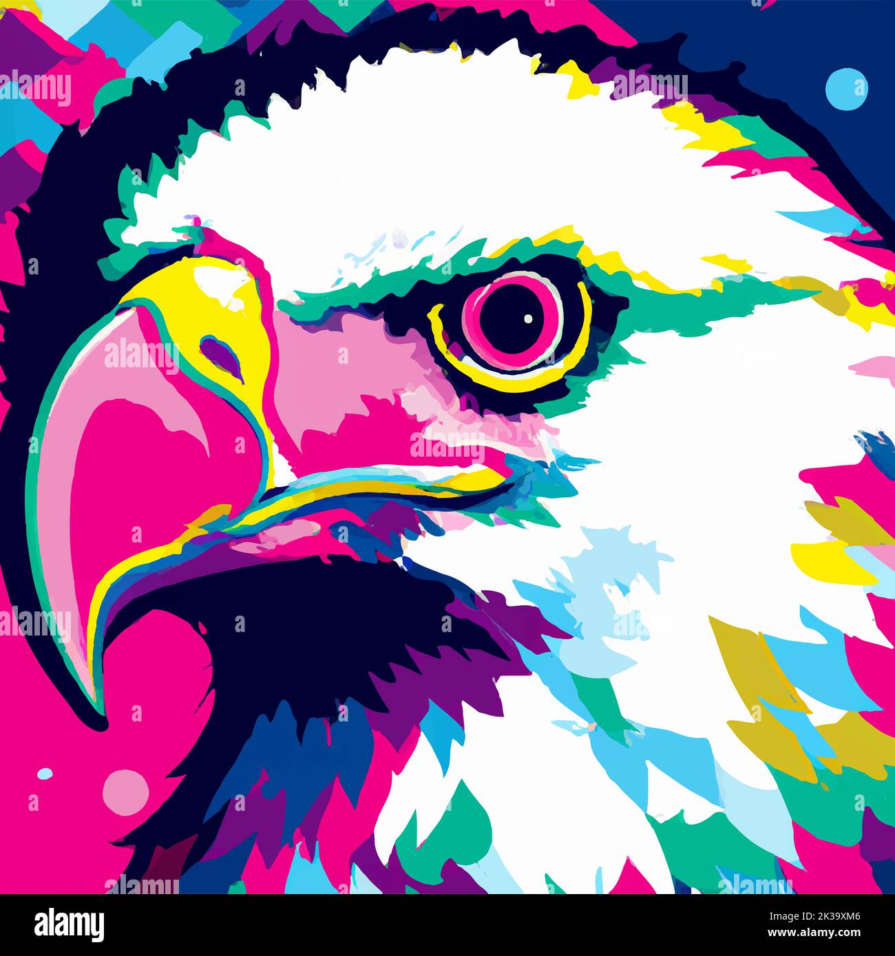 eagle Pop Art Stockfoto