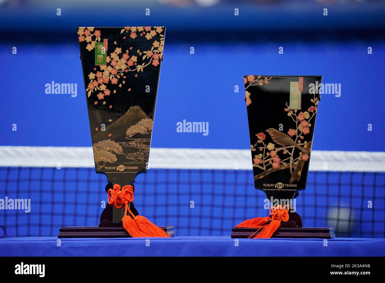 Tokio, Japan. 25. September 2022. General View, 25. September 2022 - Tennis : Doppel-Siegerehrung im Ariake Colosseum während DER TORAY PAN PACIFIC OPEN TENNIS 2022 in Tokio, Japan. Quelle: SportsPressJP/AFLO/Alamy Live News Stockfoto