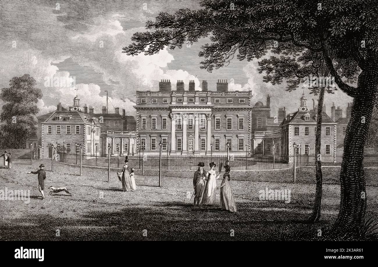 Buckingham Palace, London, England, nach William Knight, 1799 Stockfoto