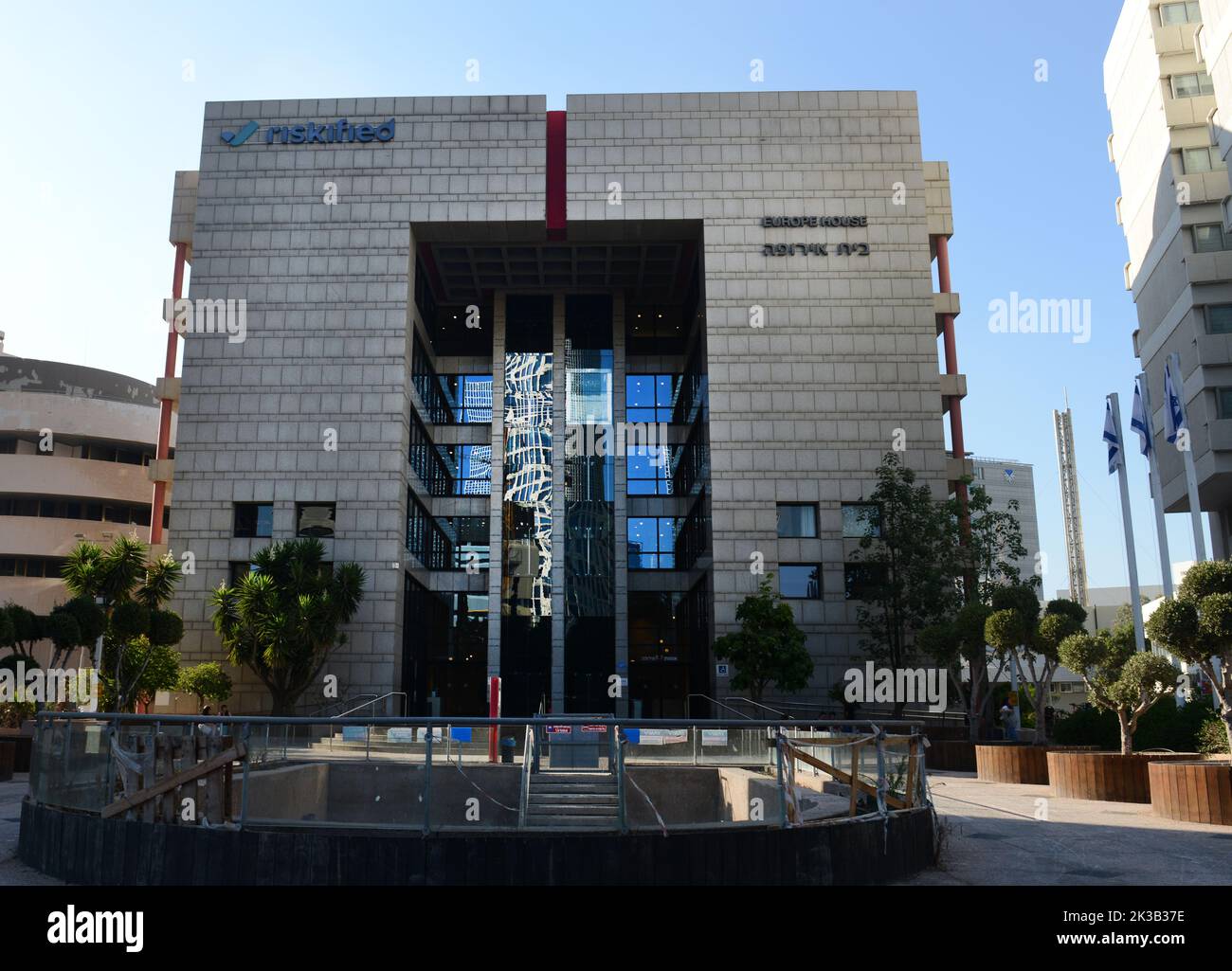 Europahaus in Tel Aviv, Israel. Stockfoto