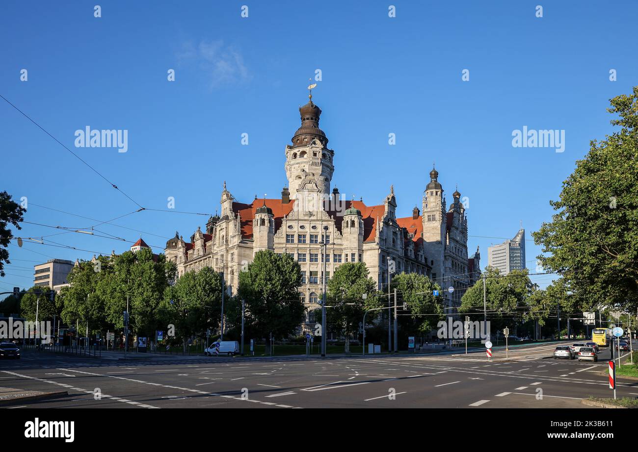 Leipzig, Deutschland. 20. September 2022. Das Neue Rathaus, Sitz der Leipziger Stadtverwaltung. Quelle: Jan Woitas/dpa/Alamy Live News Stockfoto