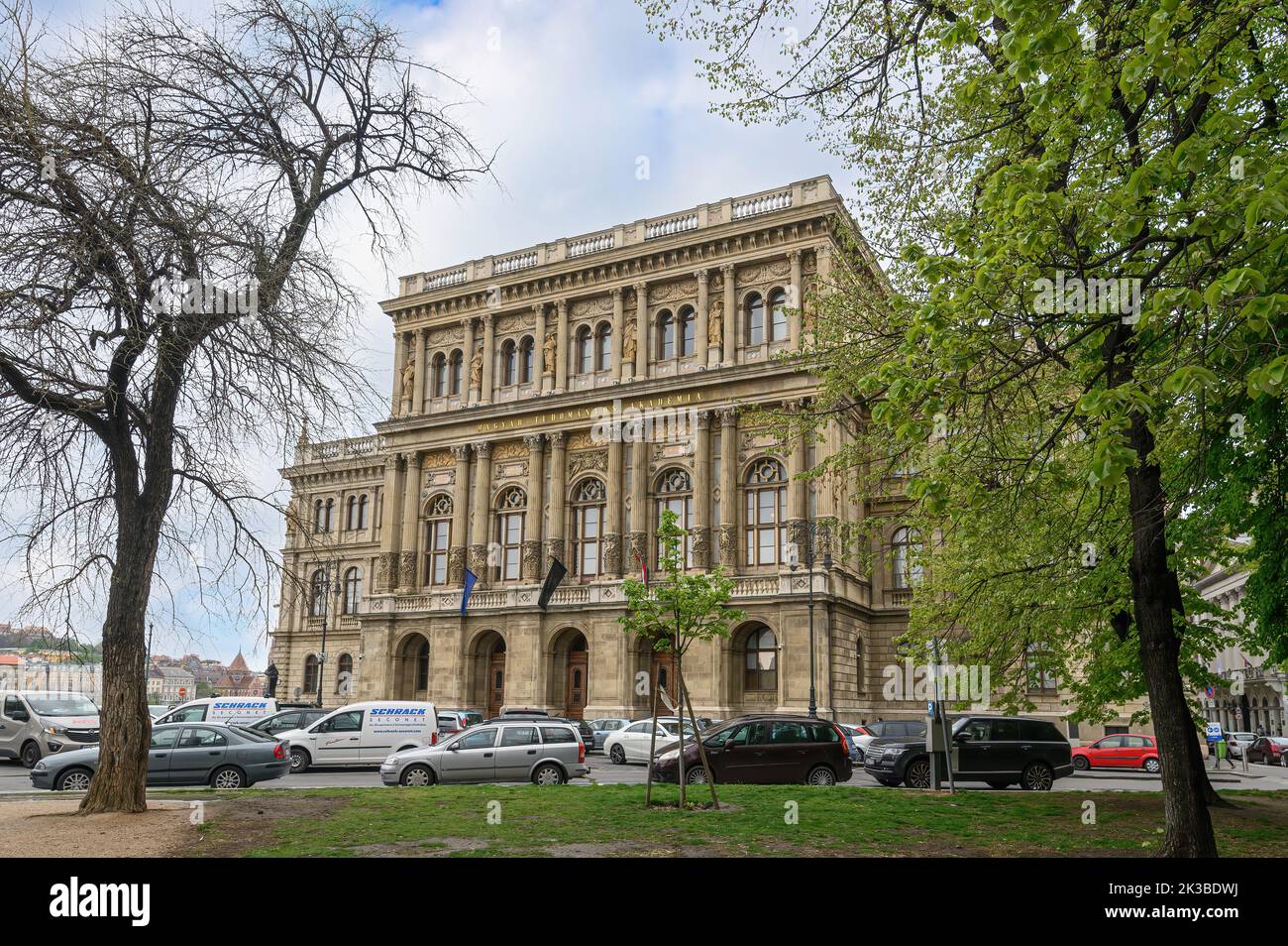Budapest, Ungarn. Ungarische Akademie der Wissenschaften (MTA - Magyar Tudomanyos Akademia) Stockfoto