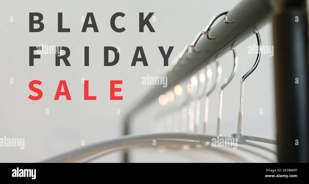 Digital generierte Bild von Black friday Sale 4K Stockfoto