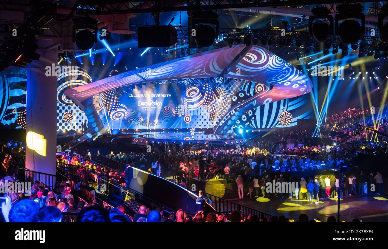Eurovision 2017 in der Ukraine Stockfoto