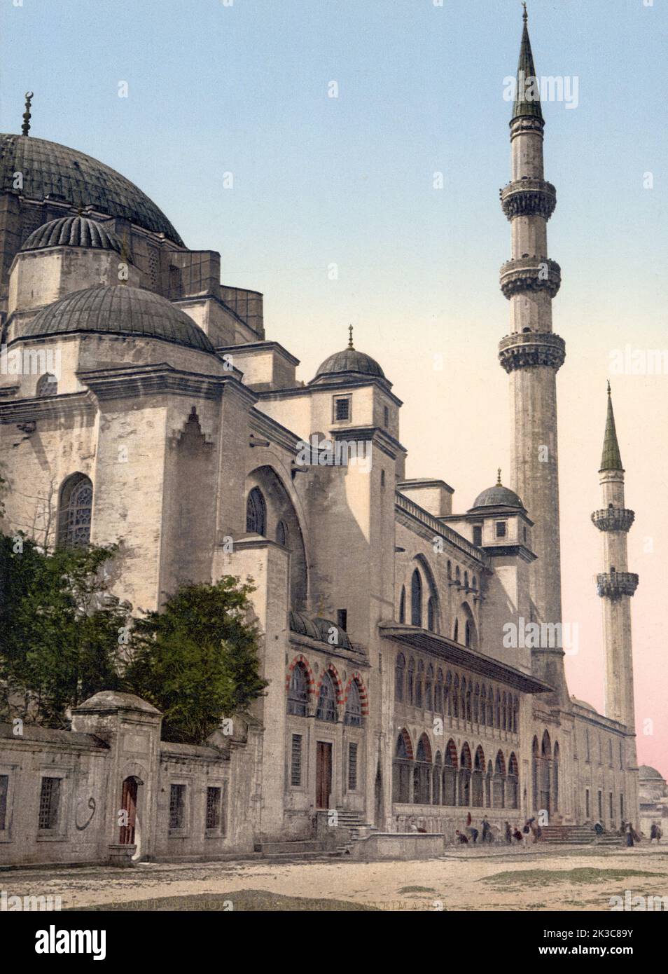 Süleymaniye Camii (Moschee), Konstantinopel, Türkei um 1900 Stockfoto