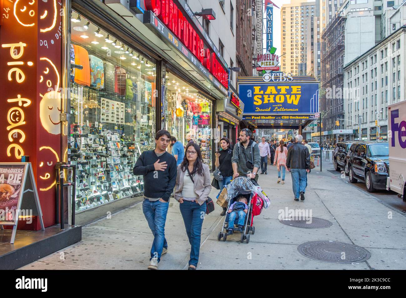 Late Show im Ed Sullivan Theater on1697 Broadway, Manhattan in New York City Stockfoto