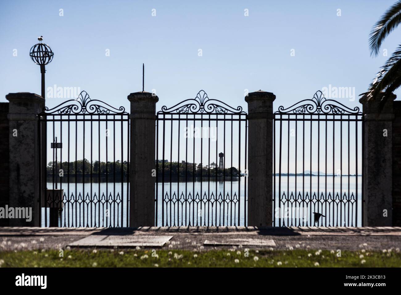 Landschaften der Insel San Clemente in Venedig - Lagune Stockfoto