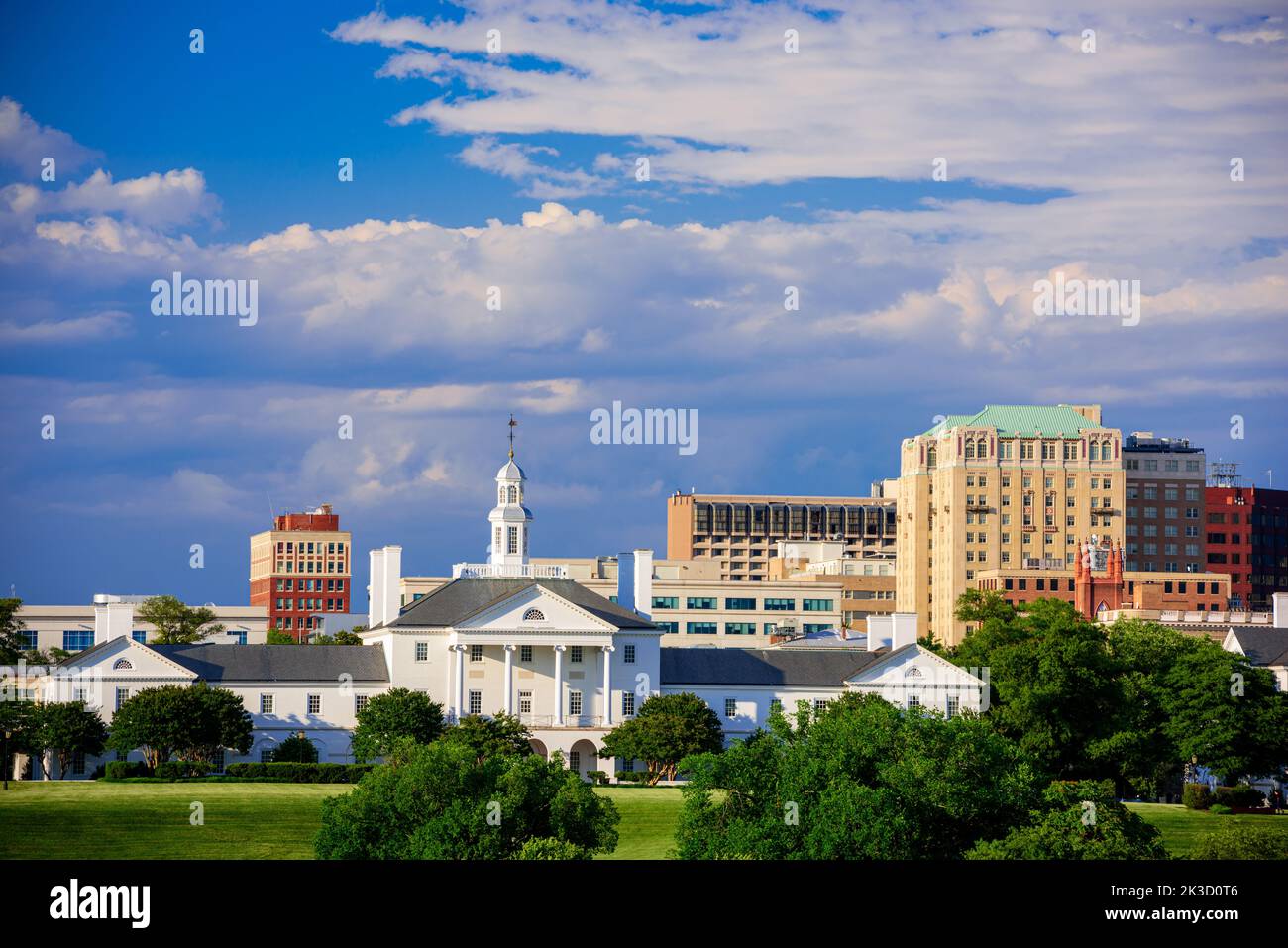 Richmond, Virginia, USA downtown Stadtbild und historische Architektur. Stockfoto