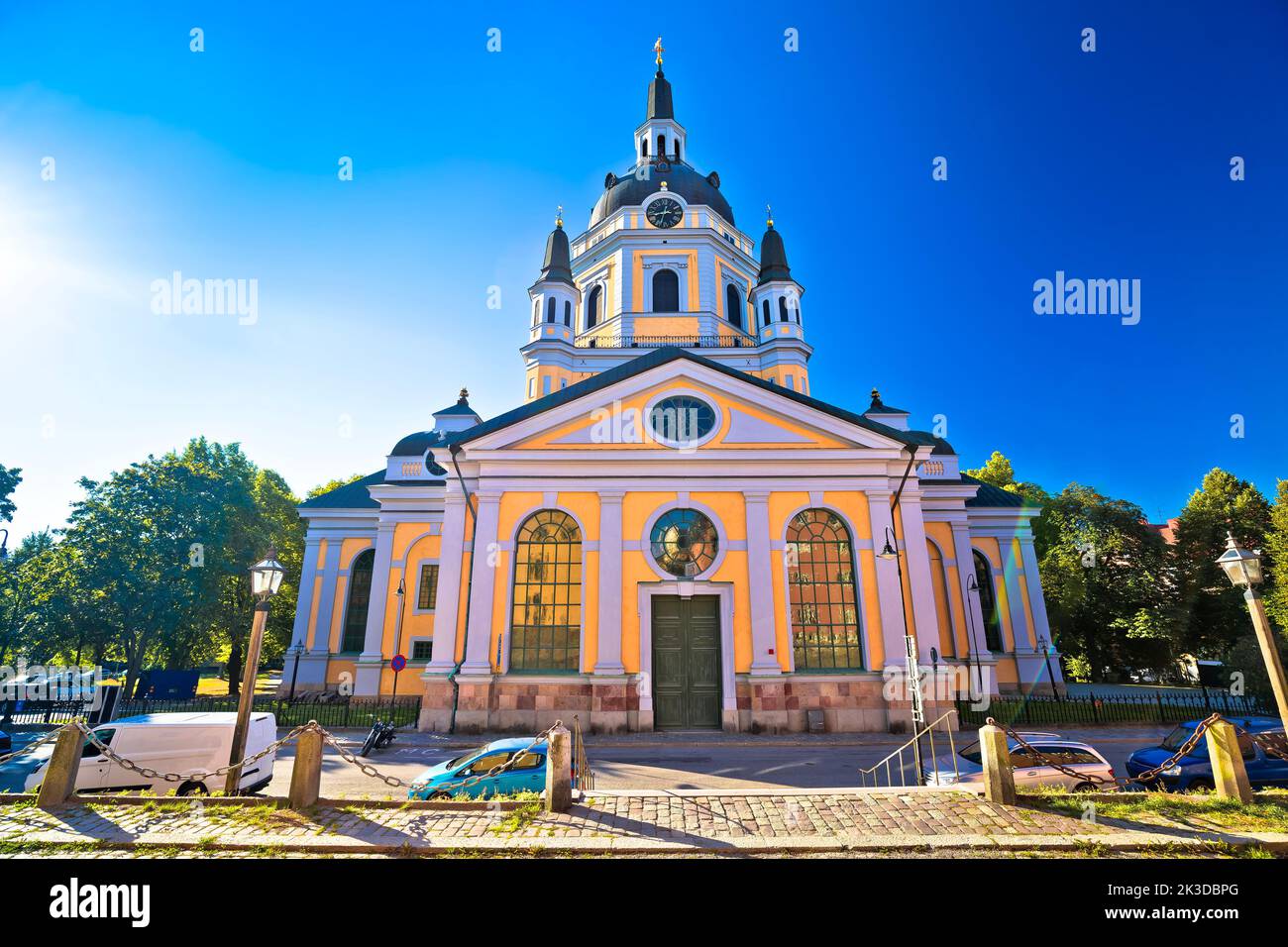 Pfarrkirche Saint Katarina in Stockholms Ansicht, Hauptstadt von Schweden Stockfoto