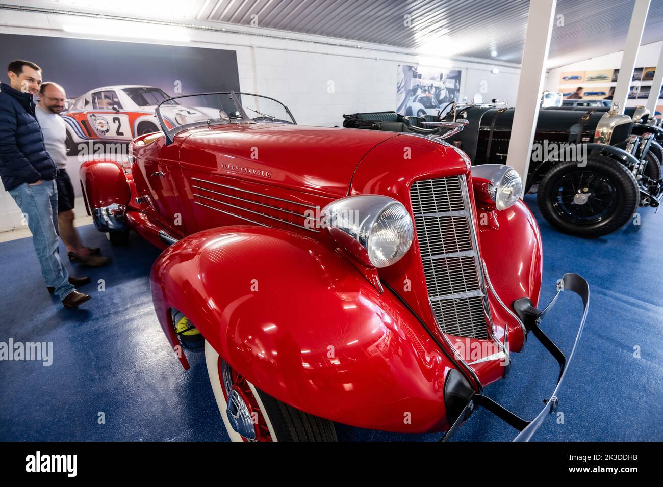 1935 Auburn 851 Speedster 4 Liter, Outwood Classics, Bighton, Hampshire, Großbritannien Stockfoto