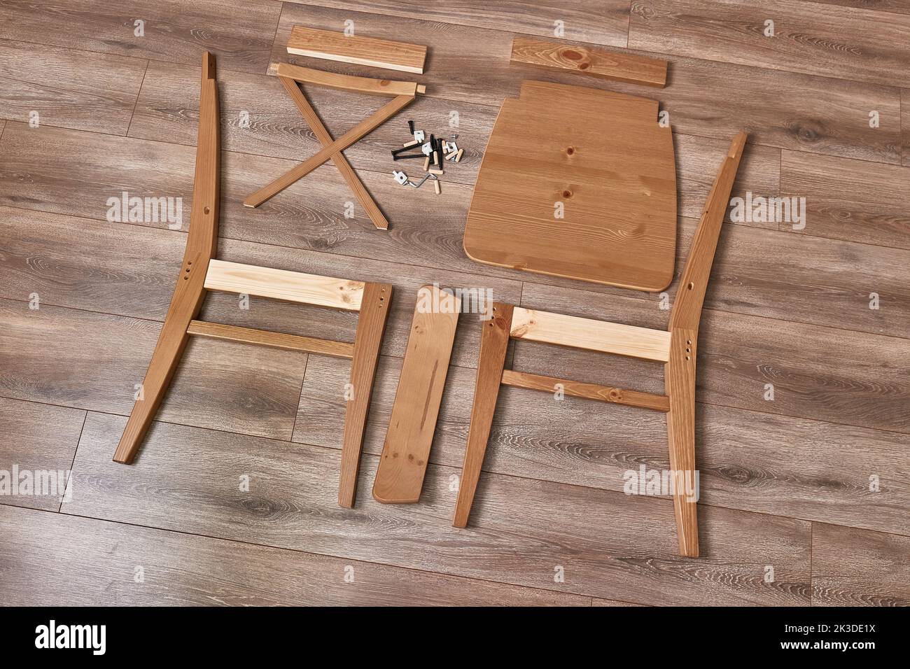 Möbelmontage für Heimwerkerbedarf Stockfoto