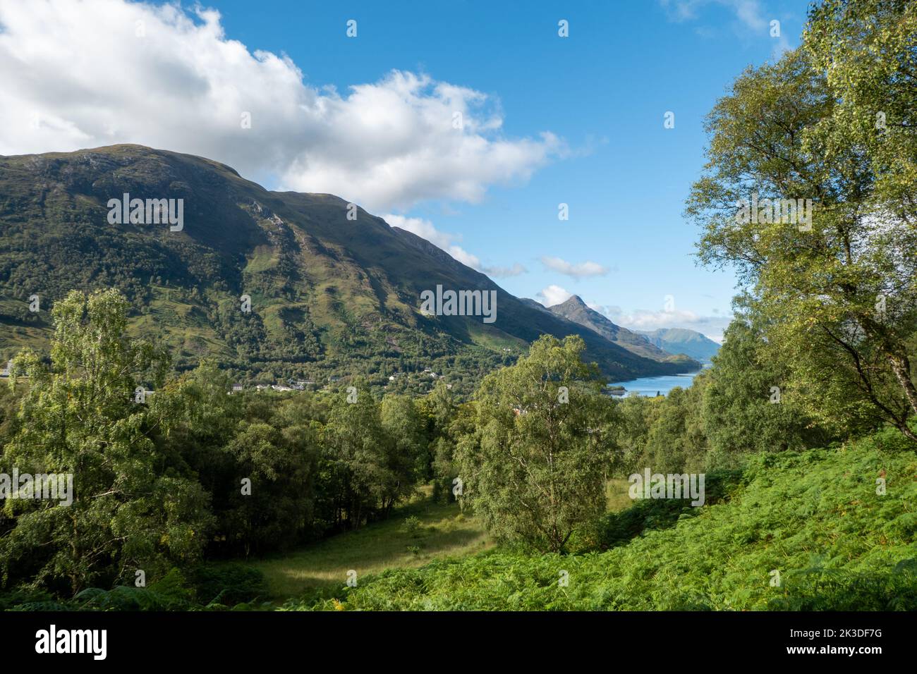 Blick auf Loch Leven in der Nähe von Kinlochleven im schottischen Hochland Stockfoto
