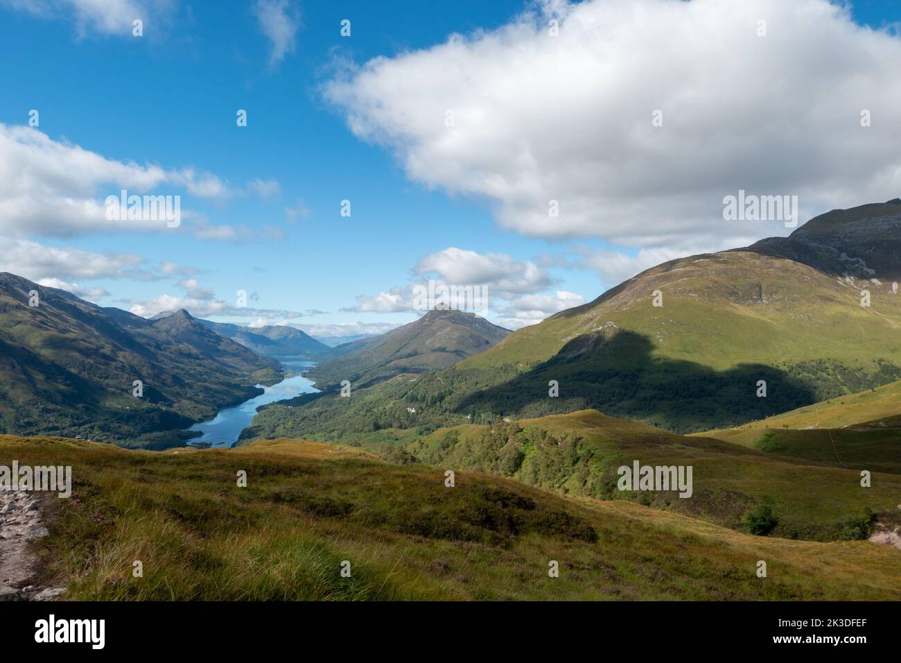 Blick auf Loch Leven in der Nähe von Kinlochleven im schottischen Hochland Stockfoto