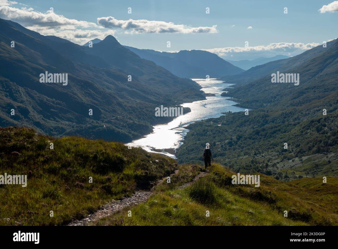 Blick auf Loch Leven in der Nähe von Kinlochleven im schottischen Hochland Stockfoto