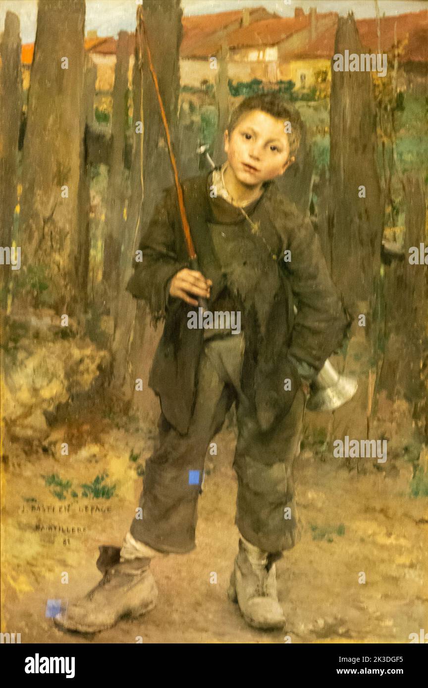 Nichts tun von Jules Bastien-Lepage in der National Gallery of Scotland Stockfoto