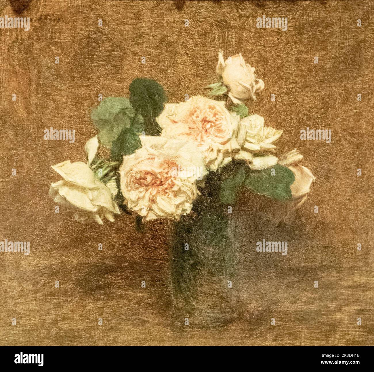 Rosen von Henri Fantin-Latour in der National Gallery of Scotland Stockfoto