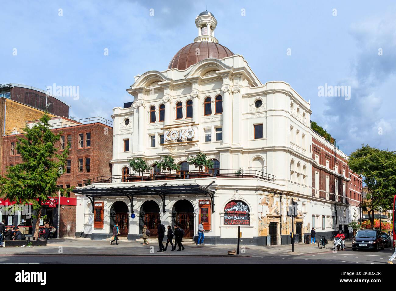 Koko, früher The Music Machine und Camden Palace, ein Konzertort im Mornington Crescent in Camden, London, Großbritannien. Stockfoto