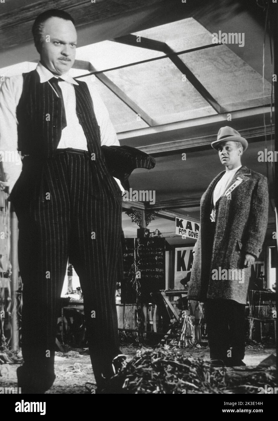 Orson Welles, Joseph Cotten, „City Kane“ (1941) RKO. (THA Aktenzeichen # 34408-042THA) Stockfoto