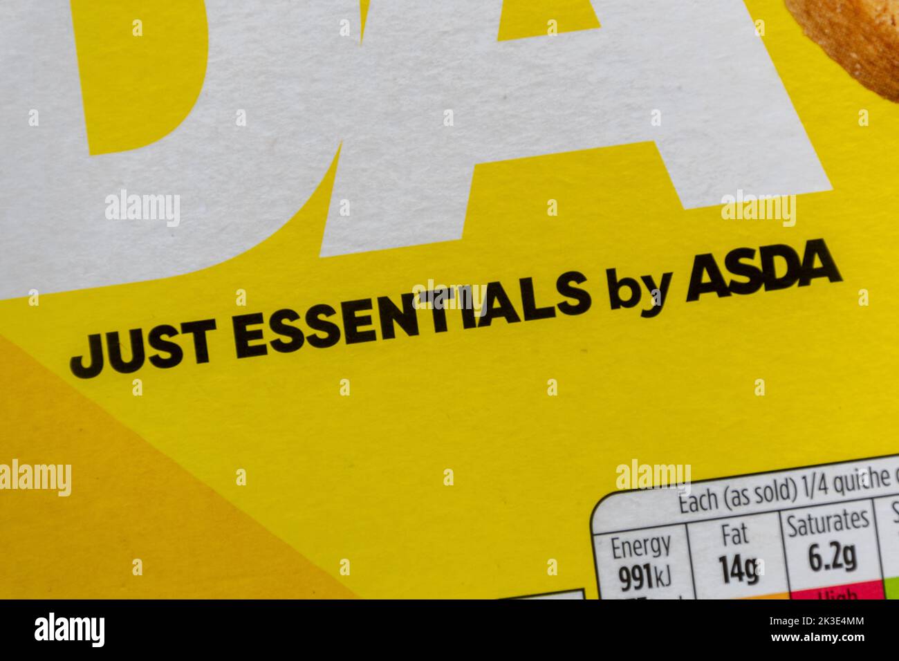 Just Essentials von Asda, billige Lebensmittel während der Lebenshaltungskrise 2022, England, Großbritannien Stockfoto