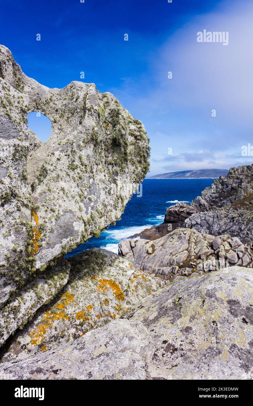 Punta Nariga, Costa de la Morte, Galicien, Spanien Stockfoto