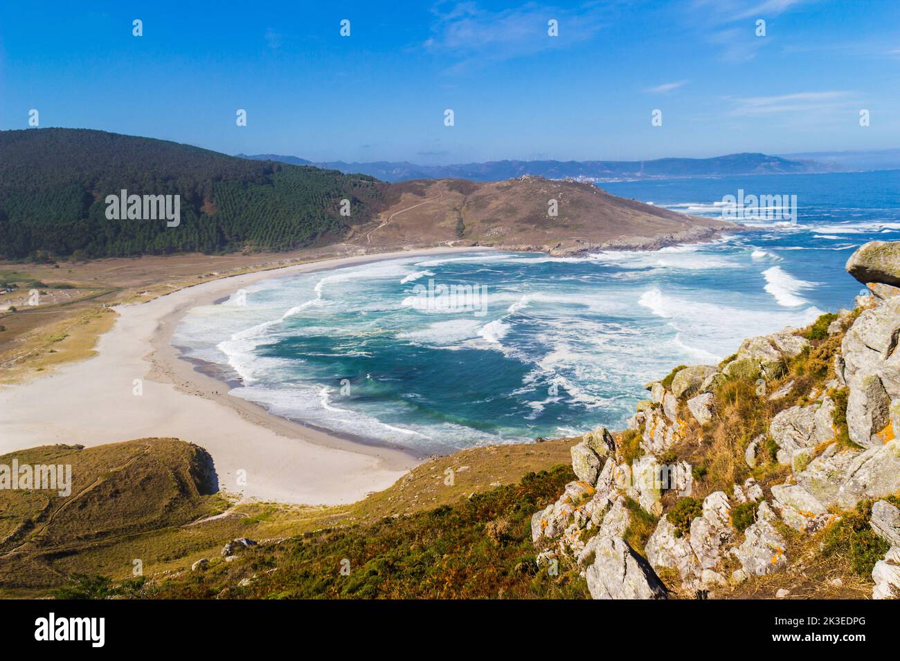 Strand von Soesto, Galicien, Spanien Stockfoto