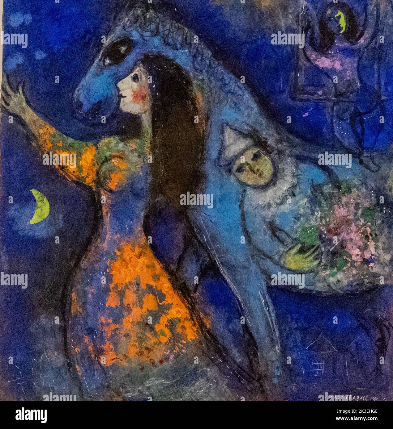 „The Horse Rider von Marc Chagall Stockfoto