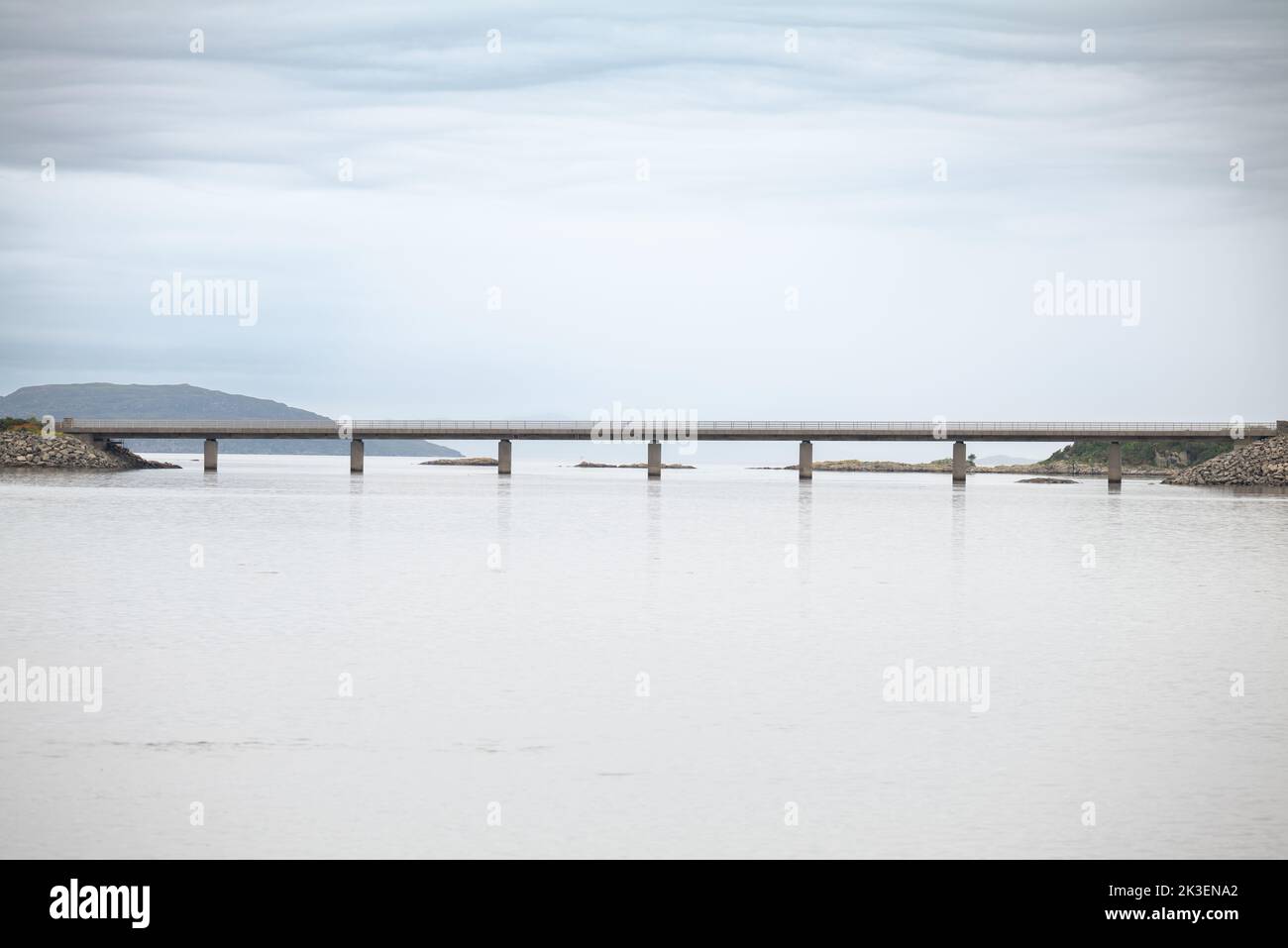 Teil der Isle of Skye Bridge, Blick von Kyleakin Stockfoto